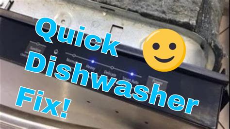What does the blinking light on my Samsung dishwasher indicate This indicates that the pressure or temperature of the water is incorrect. . Samsung dishwasher blinking lights